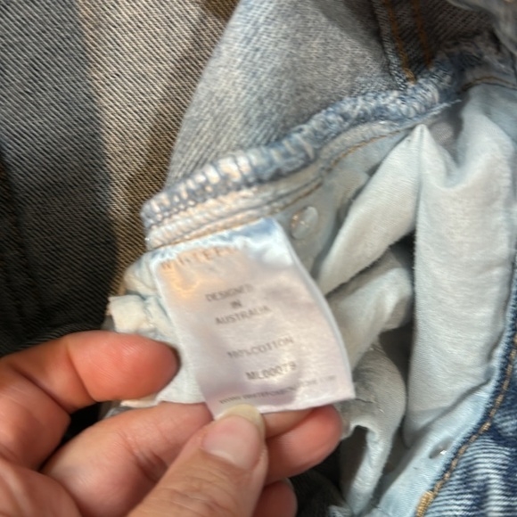 White Fox Boutique Like Duh High Rise Straight Jeans M - Picture 4 of 7